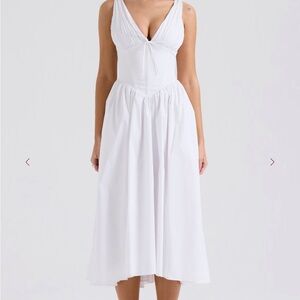 House of CB White Midi Dress